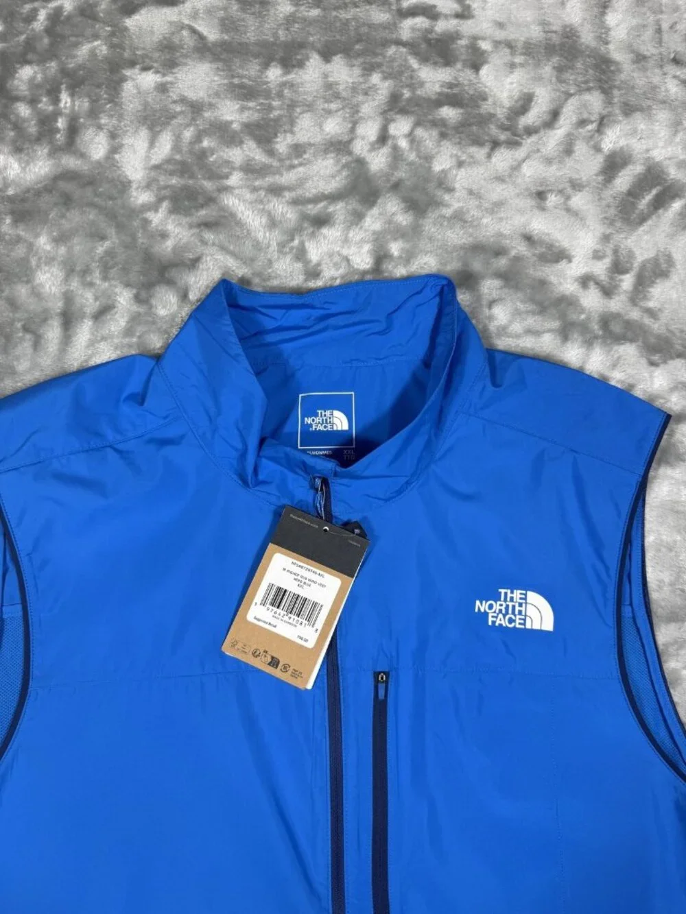 New The North Face Vest Mens 2XL Blue Higher Run Windwall Running NF0A8726T4S